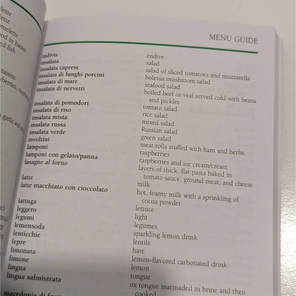Italian Phrase Book (2003, Paperback) – Eyewitness Travel Guide [Food, Numbers] - Picture 5 of 7